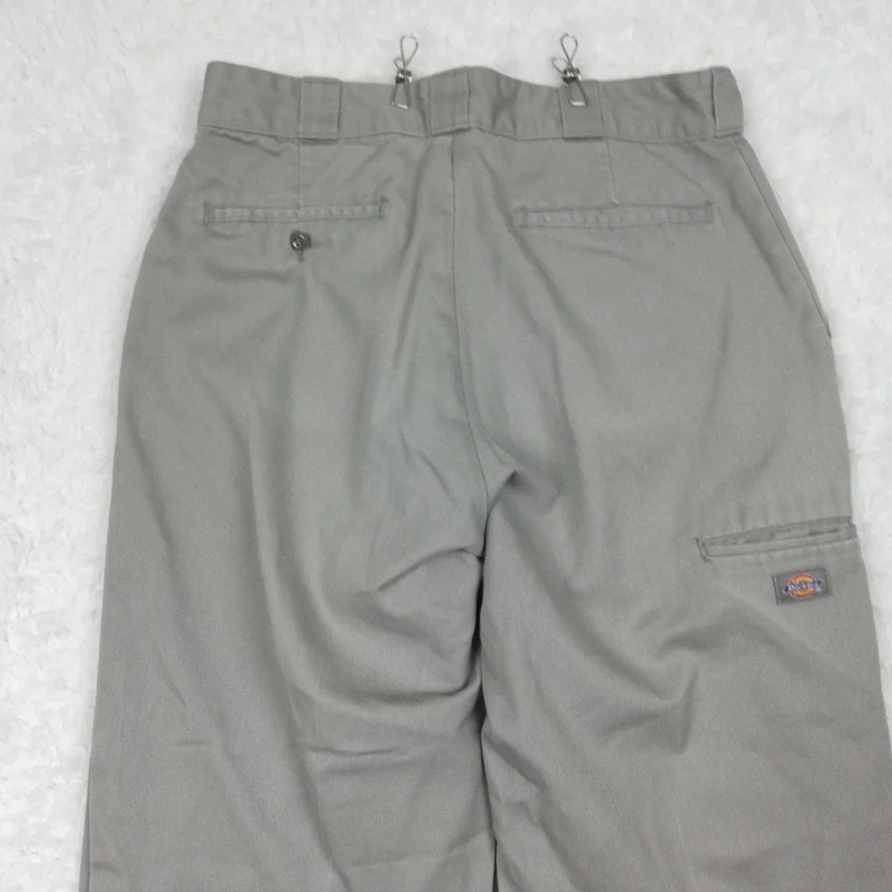 Dickies Mens Pants Loose Fit Double Knee Work Gray Straight Leg 34x32